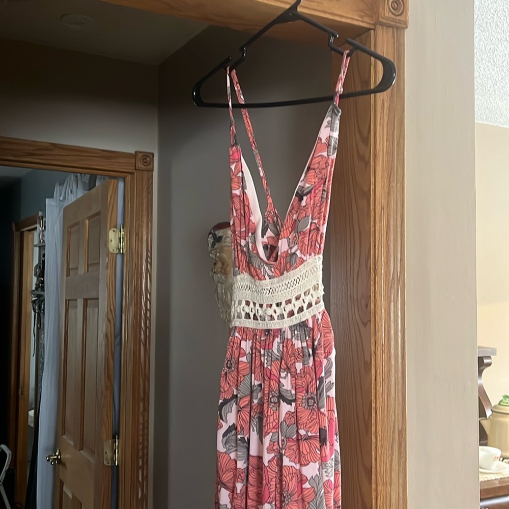 Pink flower dress